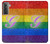 S2899 レインボーLGBTゲイプライド旗 Rainbow LGBT Gay Pride Flag Samsung Galaxy S21 5G バックケース、フリップケース・カバー