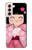 S3042 雛人形 着物桜 Japan Girl Hina Doll Kimono Sakura Samsung Galaxy S21 5G バックケース、フリップケース・カバー