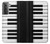 S3078 黒と白のピアノキーボード Black and White Piano Keyboard Samsung Galaxy S21 5G バックケース、フリップケース・カバー
