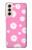 S3500 ピンクの花柄 Pink Floral Pattern Samsung Galaxy S21 5G バックケース、フリップケース・カバー