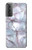 S2316 ダークブルーマーブルグラフィック Dark Blue Marble Texture Graphic Print Samsung Galaxy S21 Plus 5G, Galaxy S21+ 5G バックケース、フリップケース・カバー