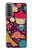 S2353 パリ漫画ヴィンテージのパターン Paris Cartoon Vintage Pattern Samsung Galaxy S21 Plus 5G, Galaxy S21+ 5G バックケース、フリップケース・カバー