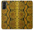 S3365 黄パイソンの皮膚 グラフィックプリント Yellow Python Skin Graphic Print Samsung Galaxy S21 Plus 5G, Galaxy S21+ 5G バックケース、フリップケース・カバー