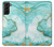 S3399 緑の大理石のグラフィックプリント Green Marble Graphic Print Samsung Galaxy S21 Plus 5G, Galaxy S21+ 5G バックケース、フリップケース・カバー