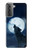S3693 グリムホワイトウルフ満月 Grim White Wolf Full Moon Samsung Galaxy S21 Plus 5G, Galaxy S21+ 5G バックケース、フリップケース・カバー