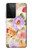 S3035 花 Sweet Flower Painting Samsung Galaxy S21 Ultra 5G バックケース、フリップケース・カバー