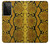 S3365 黄パイソンの皮膚 グラフィックプリント Yellow Python Skin Graphic Print Samsung Galaxy S21 Ultra 5G バックケース、フリップケース・カバー
