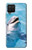 S1291 イルカ Dolphin Samsung Galaxy A12 バックケース、フリップケース・カバー