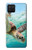 S1377 ウミガメ Ocean Sea Turtle Samsung Galaxy A12 バックケース、フリップケース・カバー