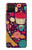 S2353 パリ漫画ヴィンテージのパターン Paris Cartoon Vintage Pattern Samsung Galaxy A12 バックケース、フリップケース・カバー
