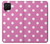 S2358 ピンクの水玉 Pink Polka Dots Samsung Galaxy A12 バックケース、フリップケース・カバー