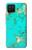 S2377 ターコイズの宝石用原石のグラフィックプリント Turquoise Gemstone Texture Graphic Printed Samsung Galaxy A12 バックケース、フリップケース・カバー