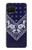 S3357 ネイビーブルーバンダナパターン Navy Blue Bandana Pattern Samsung Galaxy A12 バックケース、フリップケース・カバー