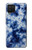S3439 インディゴタイダイ Fabric Indigo Tie Dye Samsung Galaxy A12 バックケース、フリップケース・カバー