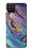 S3676 カラフルな抽象的な大理石の石 Colorful Abstract Marble Stone Samsung Galaxy A12 バックケース、フリップケース・カバー
