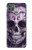 S3582 紫の頭蓋骨 Purple Sugar Skull Motorola Moto G9 Power バックケース、フリップケース・カバー