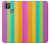 S3678 カラフルなレインボーバーティカル Colorful Rainbow Vertical Motorola Moto G9 Power バックケース、フリップケース・カバー