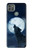 S3693 グリムホワイトウルフ満月 Grim White Wolf Full Moon Motorola Moto G9 Power バックケース、フリップケース・カバー