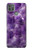 S3713 パープルクォーツアメジストグラフィックプリント Purple Quartz Amethyst Graphic Printed Motorola Moto G9 Power バックケース、フリップケース・カバー