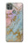 S3717 ローズゴールドブルーパステル大理石グラフィックプリント Rose Gold Blue Pastel Marble Graphic Printed Motorola Moto G9 Power バックケース、フリップケース・カバー