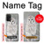 S1566 白フクロウ シロフクロウ Snowy Owl White Owl Samsung Galaxy A32 5G バックケース、フリップケース・カバー