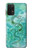 S2653 ドラゴングリーンターコイズストーングラフィックプリント Chinese Dragon Green Turquoise Stone Graphic Printed Samsung Galaxy A32 5G バックケース、フリップケース・カバー