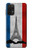 S2859 ヴィンテージフランスの旗エッフェル塔 Vintage France Flag Eiffel Tower Samsung Galaxy A32 5G バックケース、フリップケース・カバー