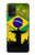 S2981 ブラジルサッカー Brazil Football Soccer Map Flag Samsung Galaxy A32 5G バックケース、フリップケース・カバー