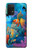 S3227 水中の世界の漫画 Underwater World Cartoon Samsung Galaxy A32 5G バックケース、フリップケース・カバー