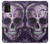 S3582 紫の頭蓋骨 Purple Sugar Skull Samsung Galaxy A32 5G バックケース、フリップケース・カバー