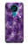 S3713 パープルクォーツアメジストグラフィックプリント Purple Quartz Amethyst Graphic Printed Nokia 3.4 バックケース、フリップケース・カバー
