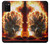 S0863 地獄火スカル Hell Fire Skull Samsung Galaxy A02s, Galaxy M02s バックケース、フリップケース・カバー