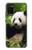 S1073 パンダは食べるのが楽しみ Panda Enjoy Eating Samsung Galaxy A02s, Galaxy M02s バックケース、フリップケース・カバー