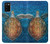 S1249 青い海亀 Blue Sea Turtle Samsung Galaxy A02s, Galaxy M02s バックケース、フリップケース・カバー