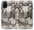 S1681 スチームパンク 図面 Steampunk Drawing Samsung Galaxy A02s, Galaxy M02s バックケース、フリップケース・カバー