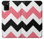 S1849 ピンクブラックシェブロンジグザグ Pink Black Chevron Zigzag Samsung Galaxy A02s, Galaxy M02s バックケース、フリップケース・カバー