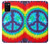 S1870 絞り染め 平和 Tie Dye Peace Samsung Galaxy A02s, Galaxy M02s バックケース、フリップケース・カバー