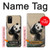S2210 パンダふわふわアートの絵画 Panda Fluffy Art Painting Samsung Galaxy A02s, Galaxy M02s バックケース、フリップケース・カバー