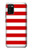S2364 赤と白のストライプ Red and White Striped Samsung Galaxy A02s, Galaxy M02s バックケース、フリップケース・カバー