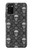 S2371 スカルヴィンテージモノクロのパターン Skull Vintage Monochrome Pattern Samsung Galaxy A02s, Galaxy M02s バックケース、フリップケース・カバー