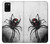 S2386 クロゴケグモ Black Widow Spider Samsung Galaxy A02s, Galaxy M02s バックケース、フリップケース・カバー