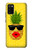 S2443 楽しい パイナップルサングラス 接吻 Funny Pineapple Sunglasses Kiss Samsung Galaxy A02s, Galaxy M02s バックケース、フリップケース・カバー