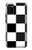 S2492 黒と白のチェッカーボード Black and White Check Samsung Galaxy A02s, Galaxy M02s バックケース、フリップケース・カバー
