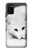 S2569 ホワイト北極キツネ White Arctic Fox Samsung Galaxy A02s, Galaxy M02s バックケース、フリップケース・カバー