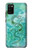 S2653 ドラゴングリーンターコイズストーングラフィックプリント Chinese Dragon Green Turquoise Stone Graphic Printed Samsung Galaxy A02s, Galaxy M02s バックケース、フリップケース・カバー