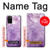S2690 アメジスト結晶グラフィックプリント Amethyst Crystals Graphic Printed Samsung Galaxy A02s, Galaxy M02s バックケース、フリップケース・カバー