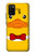 S2760 イエロー アヒル タキシード 漫画 Yellow Duck Tuxedo Cartoon Samsung Galaxy A02s, Galaxy M02s バックケース、フリップケース・カバー