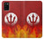 S2803 火災レッドデビル槍シンボル Fire Red Devil Spear Symbol Samsung Galaxy A02s, Galaxy M02s バックケース、フリップケース・カバー