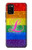 S2900 レインボーLGBTレズビアンプライド旗 Rainbow LGBT Lesbian Pride Flag Samsung Galaxy A02s, Galaxy M02s バックケース、フリップケース・カバー