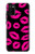S2933 ピンクの唇のキス Pink Lips Kisses on Black Samsung Galaxy A02s, Galaxy M02s バックケース、フリップケース・カバー